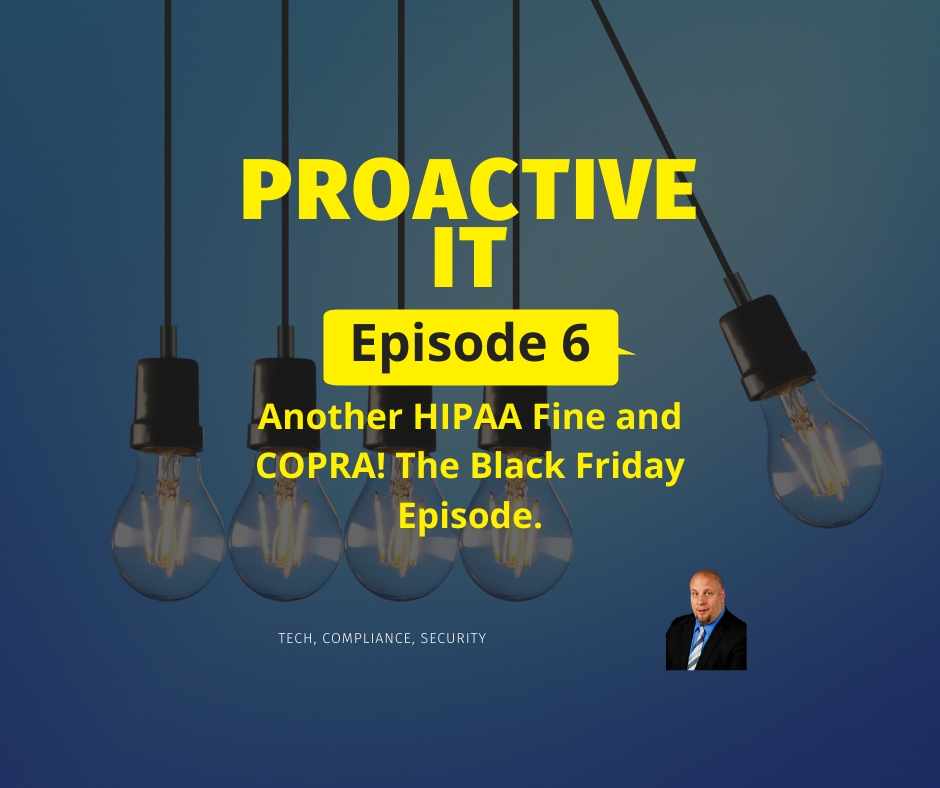 Episode 6 Another HIPAA fine and Copra FB